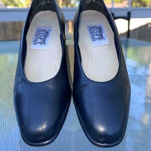 Worthington Soft Collection Cindy Leather Low Block Heel Pumps 6M